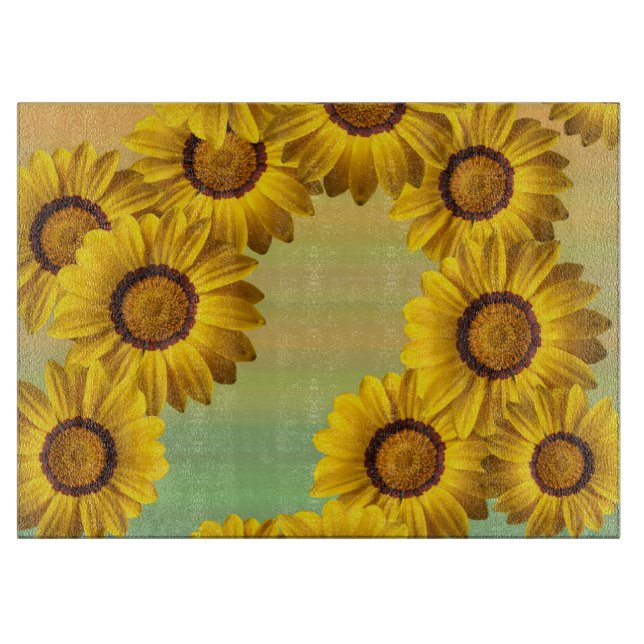 Tabla De Cortar Flores amarillas en primavera (Anverso)
