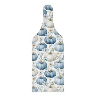 TABLA DE CORTAR FLORES AZULES Y BLANCOS DE CAÍDA Y DE ORO