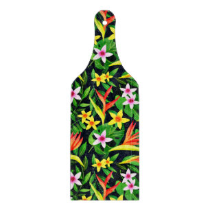 Tabla De Cortar Flores De Acuarela Y Patrón Floral De Frutas-23768