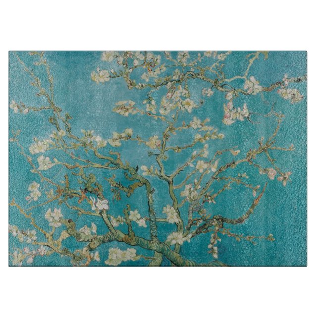 Tabla De Cortar flores de almendros de veneración (Anverso)