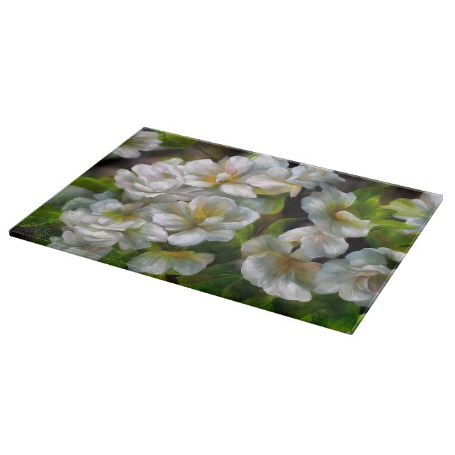 Tabla De Cortar Flores de Apple (Borde)