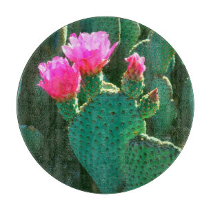 Tabla De Cortar Flores de Cactus de Cola de Castor
