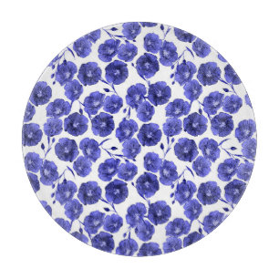 Tabla De Cortar Flores de campo acuarelas: papel de fondo botánico