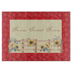 Tabla De Cortar Flores de campo en el Personalizado de impresión d