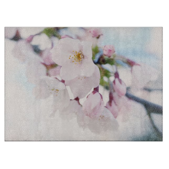 Tabla De Cortar Flores de cerezo rosas claras (Anverso)