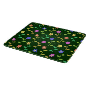 Tabla De Cortar Flores de colores, motivos florales, vegetación, b