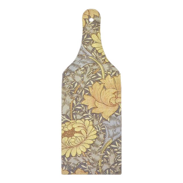 Tabla De Cortar Flores de crisantemo de William Morris (Anverso)
