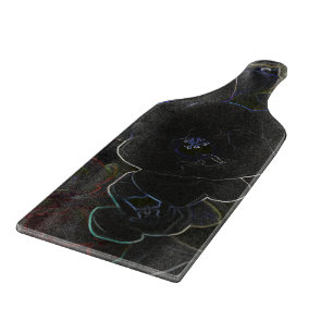 Tabla De Cortar flores de fresia delineadas