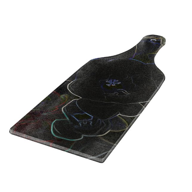 Tabla De Cortar flores de fresia delineadas (Borde)
