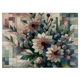 Tabla De Cortar Flores de mosaico modernas