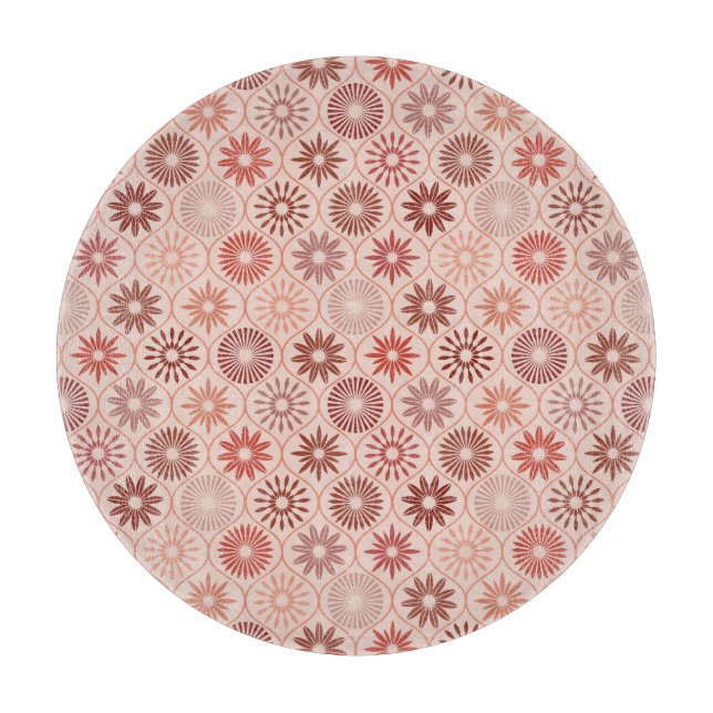 Tabla De Cortar Flores de Ogee Boho (Anverso)