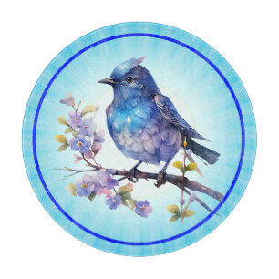Tabla De Cortar Flores de pájaro hada Clipart de acuarela-73611