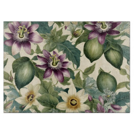 Tabla De Cortar Flores de pasión y fruta de la pasión