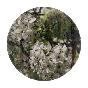 Tabla De Cortar Flores de peras