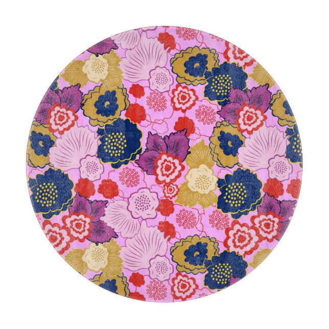 Tabla De Cortar Flores de primavera (Anverso)