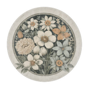 Tabla De Cortar Flores de primavera