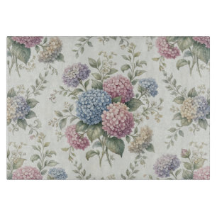 Tabla De Cortar Flores delicadas de Hortensia
