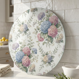 Tabla De Cortar Flores delicadas de hortensias