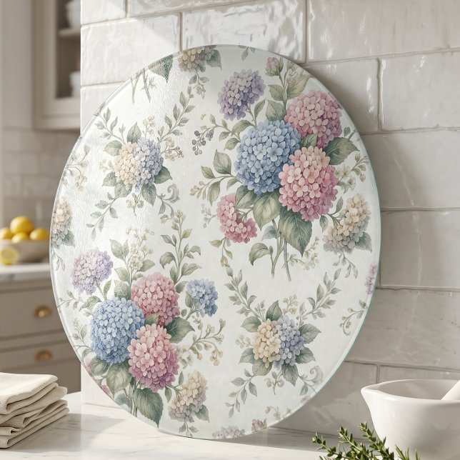 Tabla De Cortar Flores delicadas de hortensias (Subido por el creador)