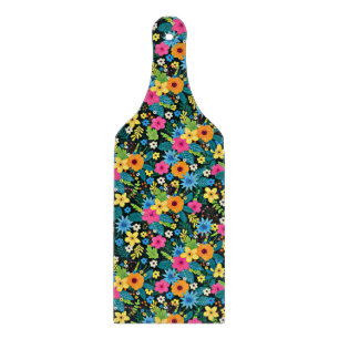 Tabla De Cortar Flores Ditsy Vibrantes Diseño de Patrón Floral-437