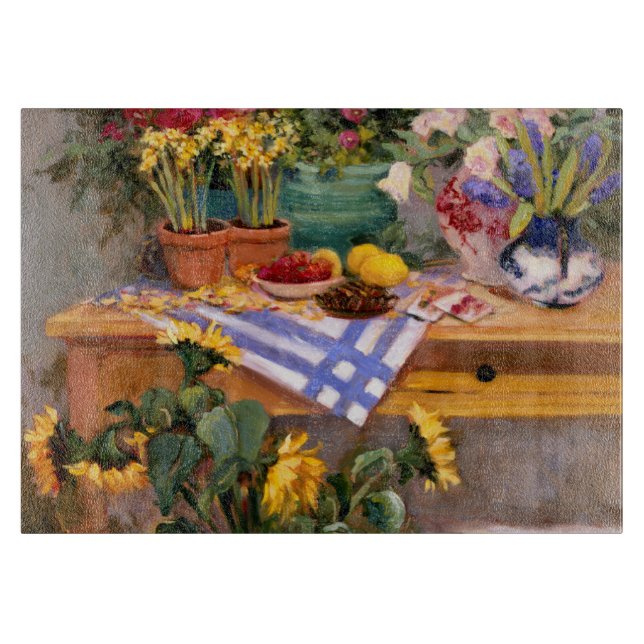 Tabla De Cortar Flores frescas I (Anverso)