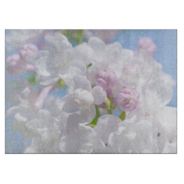 Tabla De Cortar Flores Lilac (Anverso)