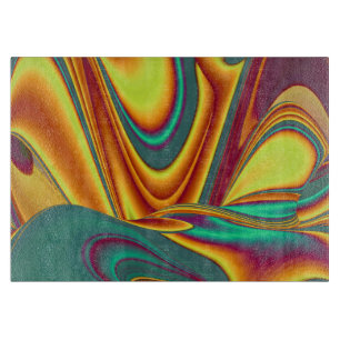 Tabla De Cortar Flores Mágicas de Primavera Verano Otoño