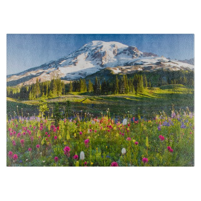 Tabla De Cortar Flores | Mt. Rainier Wildflowers (Anverso)
