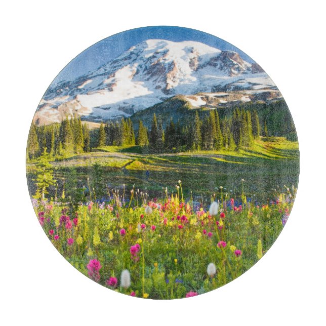 Tabla De Cortar Flores | Mt. Rainier Wildflowers (Anverso)