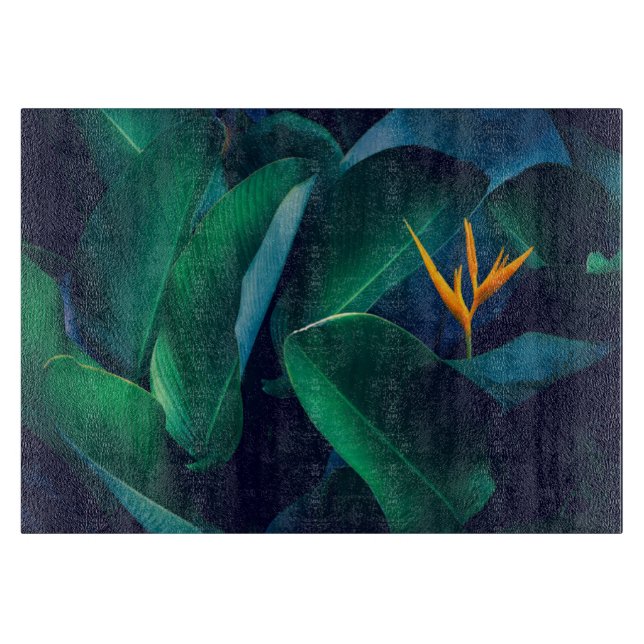 Tabla De Cortar Flores | Pájaro del paraíso (Anverso)