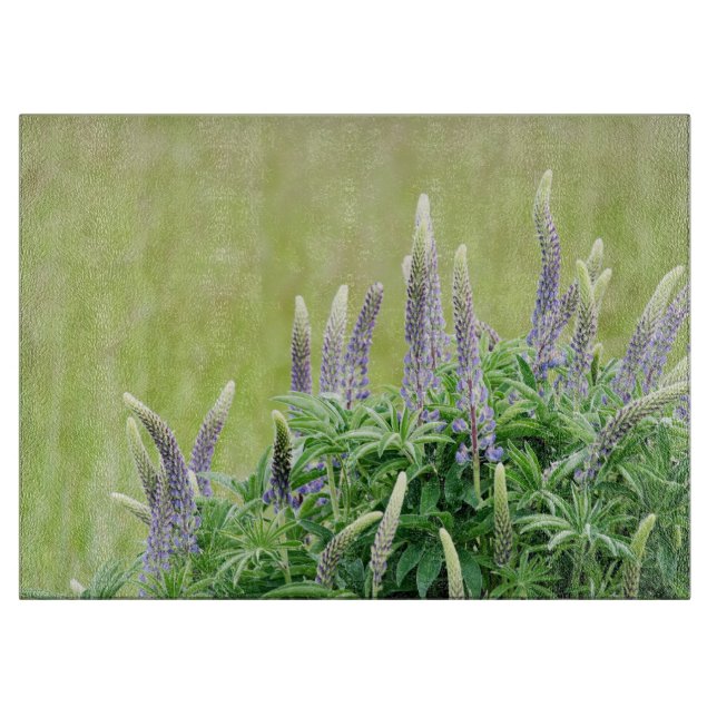 Tabla De Cortar Flores púrpuras del Lupine