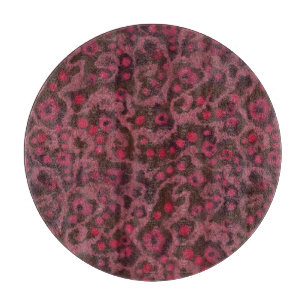 Tabla De Cortar Flores rosas, curvas Rubor, patrón de fieltro de a
