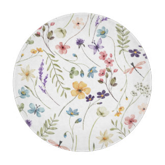 Tabla De Cortar Flores silvestres acuáticas |