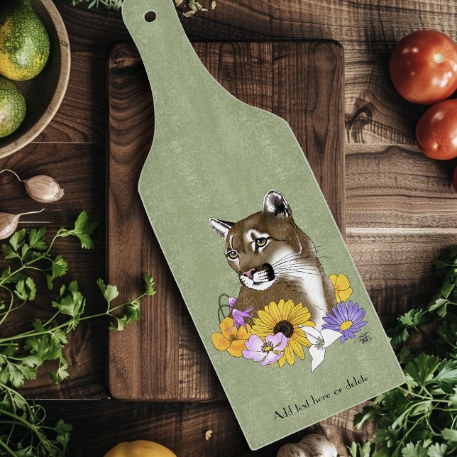 Tabla De Cortar Flores silvestres Puma León de Montaña Puma  (Subido por el creador)