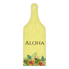 Tabla De Cortar Flores Tropicales Aloha