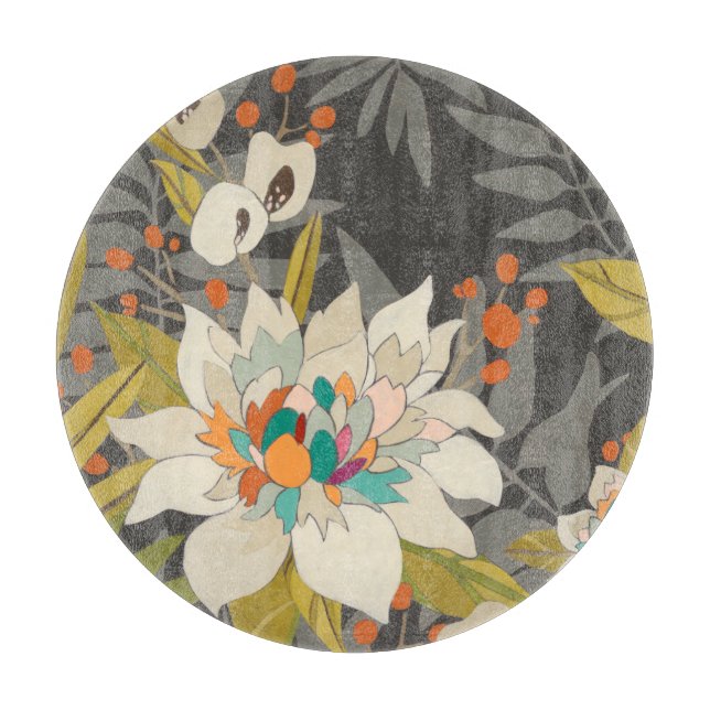 Tabla De Cortar Flores tropicales de contraluz (Anverso)