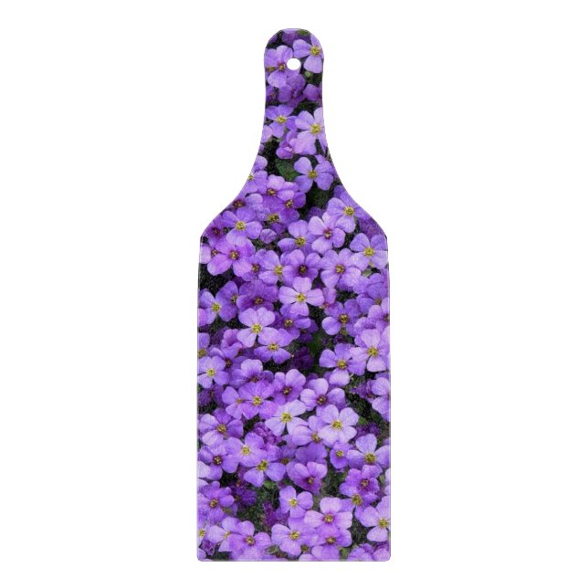 Tabla De Cortar Flores violetas (Anverso)