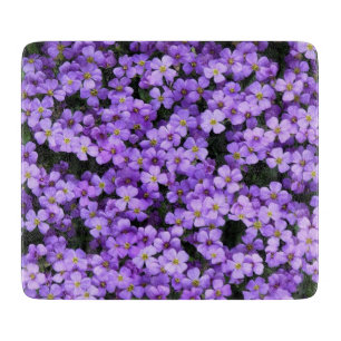 Tabla De Cortar Flores violetas - Primavera