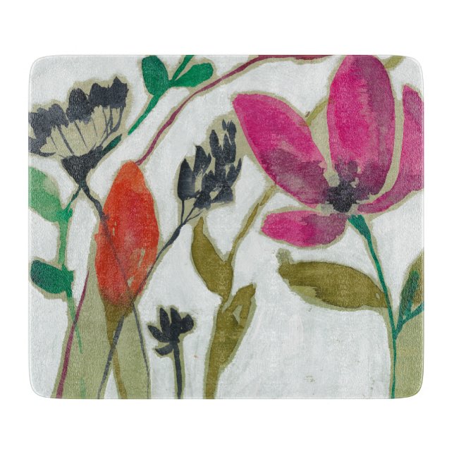 Tabla De Cortar Flores Vivid (Anverso)