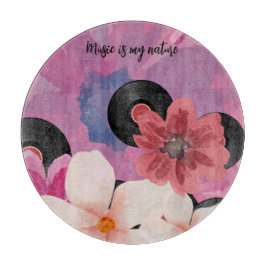 Tabla De Cortar Flores y vinilo