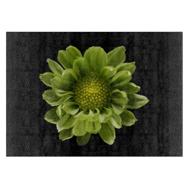 Tabla De Cortar Flowers | Green Chrysanthemum (Anverso)