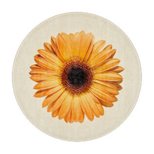 Tabla De Cortar Flowers   Orange Gerbera
