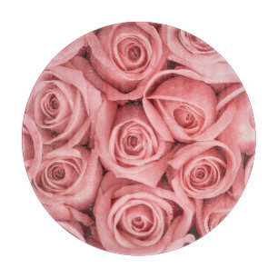 Tabla De Cortar Flowers Pink Roses