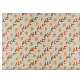 Tabla De Cortar Foliage y corazones otoñales