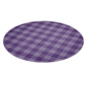 Tabla De Cortar Fondo a cuadros violeta