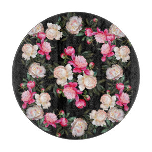 Tabla De Cortar Fondo de la pintura de color de agua de los pueblo