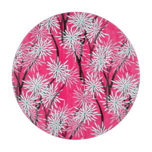 Tabla De Cortar Fondo de pantalla floral retro asiático.
