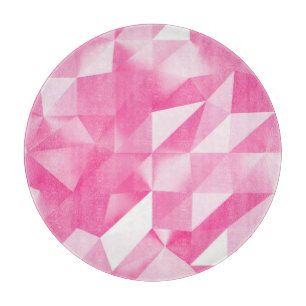 Tabla De Cortar Fondo de polígono rosa: representación 3D abstract