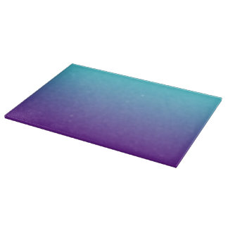 Tabla De Cortar Fondo degradado simple púrpura turquesa azul