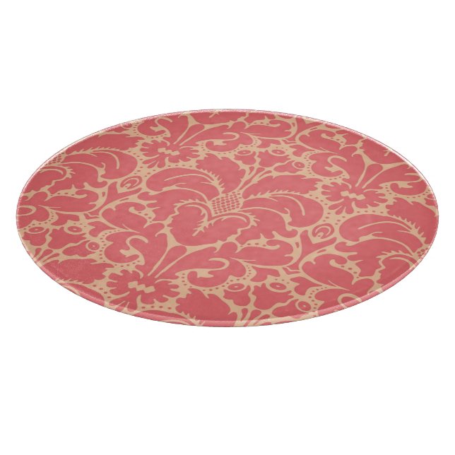 Tabla De Cortar Fondo del damasco de estilo barroco (Borde)